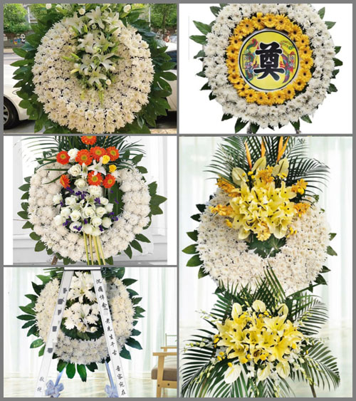 山东青岛莱西市姜山镇东仰岭村花圈速递